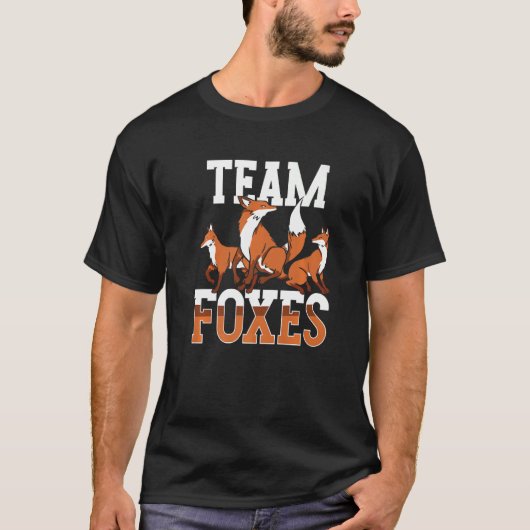 Team Foxes Gezegden Diervos T-shirt (Voorkant)