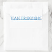 Team Franchise Witte Sticker (Tas)