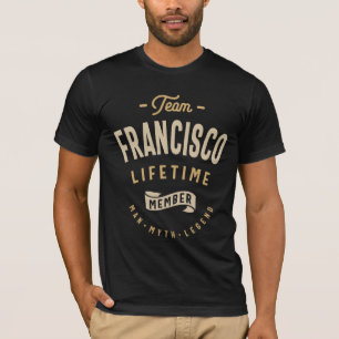 Team Francisco Lifetime Lid met persoonlijke naam T-shirt