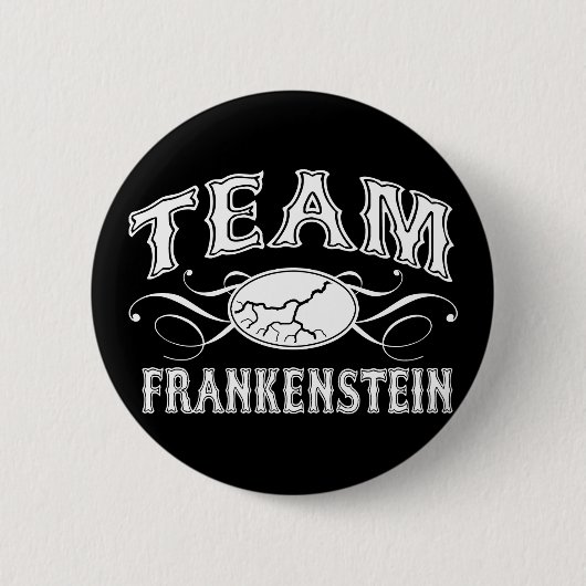 Team Frankenstein Ronde Button 5,7 Cm (Voorkant)