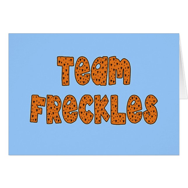 Team Freckles T shirten, Hoodies, Buttonnen (Voorkant Horizontaal)