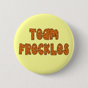 Team Freckles T shirten, Hoodies, Buttonnen Ronde Button 5,7 Cm