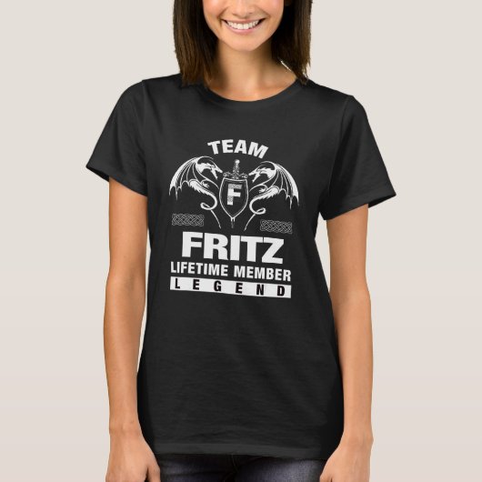 Team Fritz-lid voor het leven T-shirt (Voorkant)