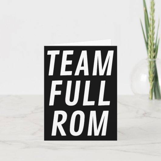 Team Full ROM Fitness Bodybuilding Gym Team Full R Kaart (Voorkant)