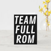 Team Full ROM Fitness Bodybuilding Gym Team Full R Kaart (Gele Bloem)