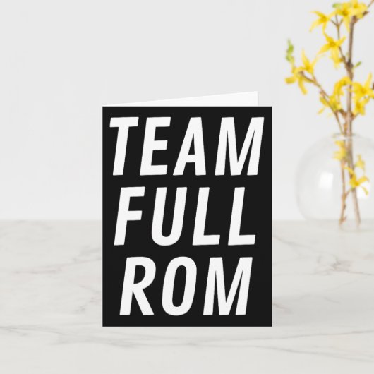 Team Full ROM Fitness Bodybuilding Gym Team Full R Kaart (Gele Bloem)