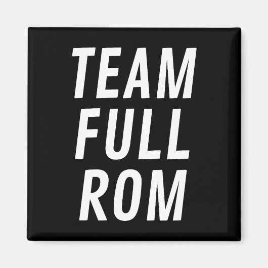 Team Full ROM Fitness Bodybuilding Gym Team Full R Magneet (Voorkant)