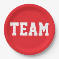 TEAM Fun Sports Athletisch Wit Tekst Op Helder Roo