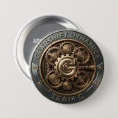 Team G – Gearshift Dynamics Emblem | High Performa Ronde Button 7,6 Cm (Voorkant /achterkant)