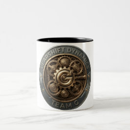 Team G – Gearshift Dynamics Emblem | High Performa Tweekleurige Koffiemok