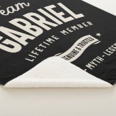 Team Gabriel Lifetime Lid met persoonlijke naam Sherpa Deken (3/4)