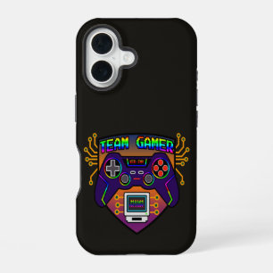 Team Gamer, hoesje voor retro game controller iPhone 16 Hoesje