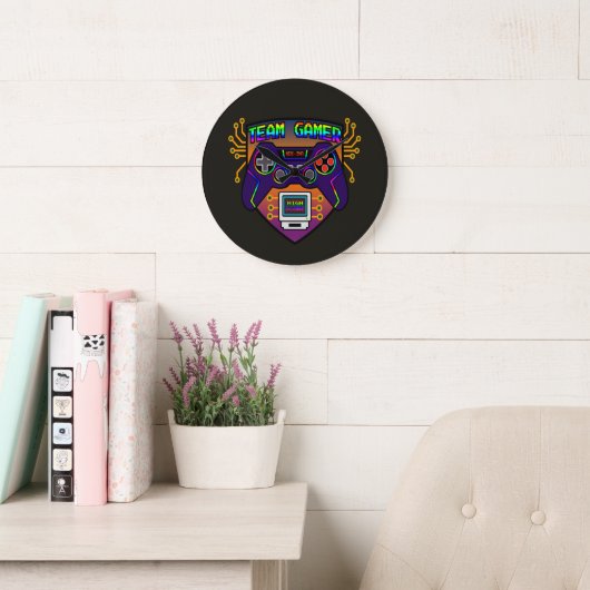 Team Gamer, retro game controller decor Grote Klok (Leeskamer)