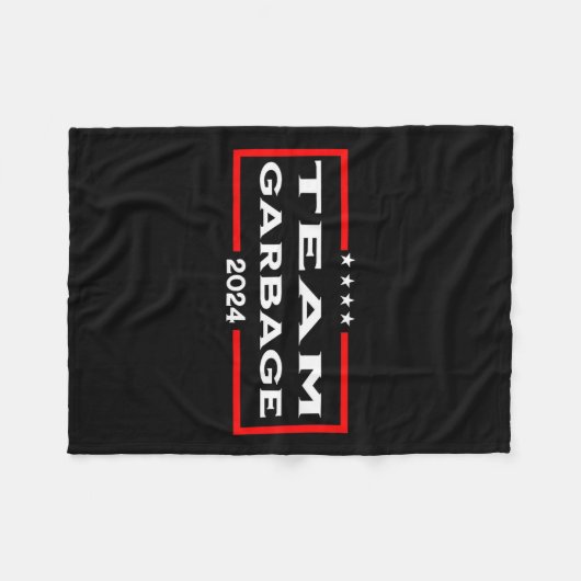 Team Garbage 2024 2 Fleece Deken (Voorkant (Horizontaal))