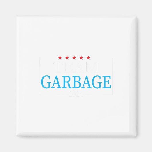 Team Garbage 2024 Trump Verkiezing Magneet (Voorkant)