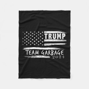 Team Garbage voor Trump 2024 Garbage voor Trump Vo Fleece Deken
