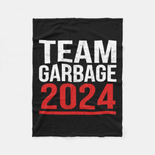Team Garbage voor Trump 2024 Verkiezingen 2024 Ste Fleece Deken