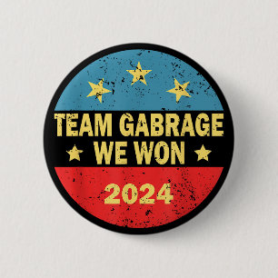 Team Garbage We Won Team Garbage Voor Trump 2024 Ronde Button 5,7 Cm