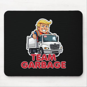 Team Garbyge Donald Trump 2025 Verkiezing Grappig Muismat