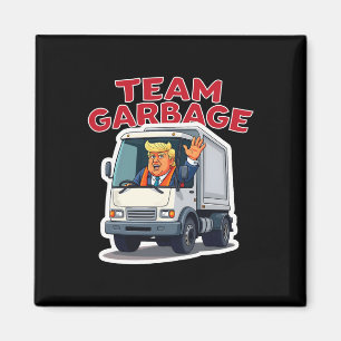 Team Garbyge Grappige Trump Die Een Garbyge Vracht Magneet