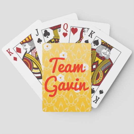 Team Gavin Pokerkaarten (Achterkant)