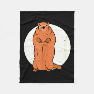 Team Geen Schaduw Bemanning Groundhog Volle Maan G Fleece Deken