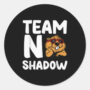 Team Geen Schaduw Groundhog Day _1 Ronde Sticker