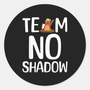 Team Geen Schaduw Groundhog Day Komt Februari Ronde Sticker