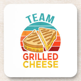 Team gegrilde kaas grappige sandwich liefhebber Gr Bier Onderzetter