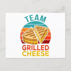 Team gegrilde kaas grappige sandwich liefhebber Gr Feestdagenkaart