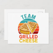 Team gegrilde kaas grappige sandwich liefhebber Gr Feestdagenkaart (Voorkant / Achterkant)