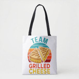 Team gegrilde kaas grappige sandwich liefhebber Gr Tote Bag
