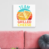 Team Gegrilde Kaas Grappige Sandwichliefhebber Gra Canvas Afdruk (Insitu (Woonkamer))