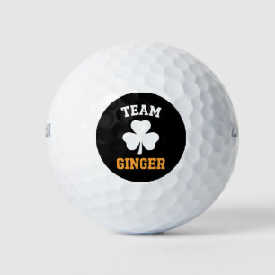 Team Gember Rode Kop Grappige Ierse St. Patrick's Golfballen