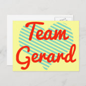 Team Gerard Briefkaart (Voorkant / Achterkant)