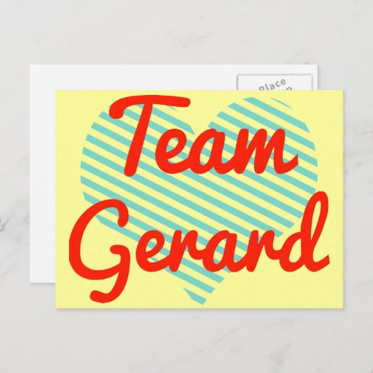 Team Gerard Briefkaart (Voorkant / Achterkant)