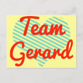 Team Gerard Briefkaart (Voorkant)