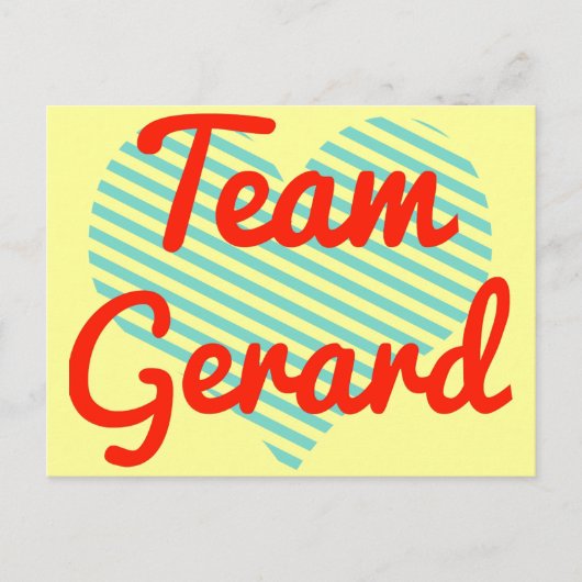 Team Gerard Briefkaart (Voorkant)