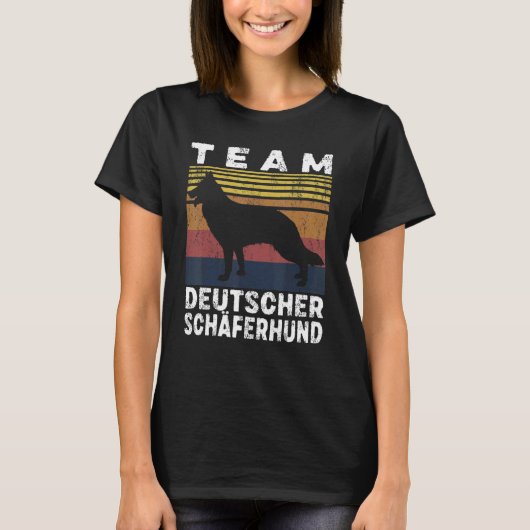 Team German Shepherd Dog Oowner Dog T-shirt (Voorkant)