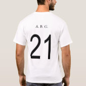 Team Germany "Angry Black German" T-shirt (Achterkant)
