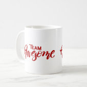 Team Geweldige Mok-Rood Koffiemok (Voorkant links)