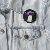 Team Ghoul Halloween geslachtsonthulling Ronde Button 5,7 Cm (In situ)