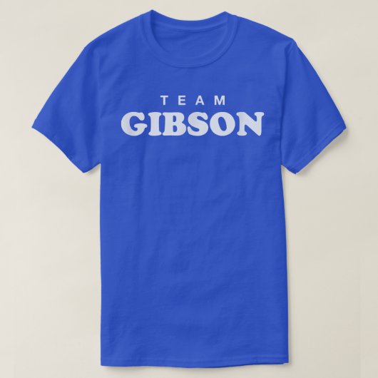 Team Gibson Achternaam Weddenschap Achternaam Brid T-shirt (Design voorkant)