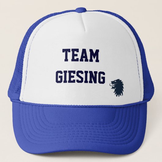 Team Giesing Cap 2 blau Trucker Pet (Voorkant)