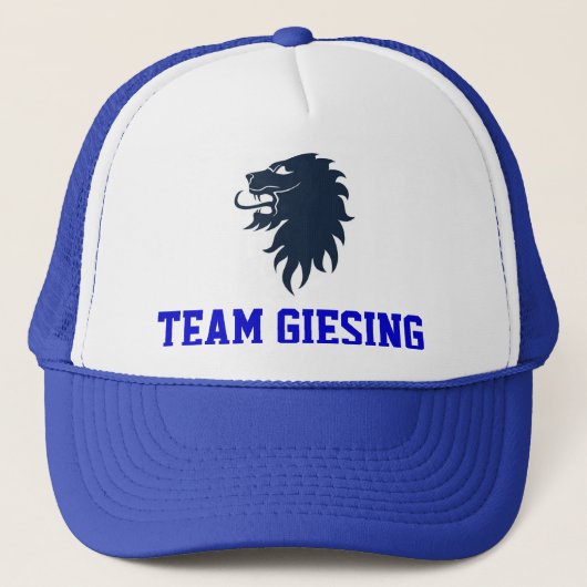 Team Giesing Cap blau Trucker Pet (Voorkant)