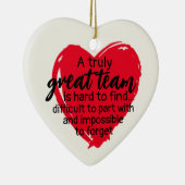 Team Gift Kerstmis Coworker Keramisch Ornament (Rechts)