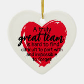 Team Gift Kerstmis Coworker Keramisch Ornament (Voorkant)