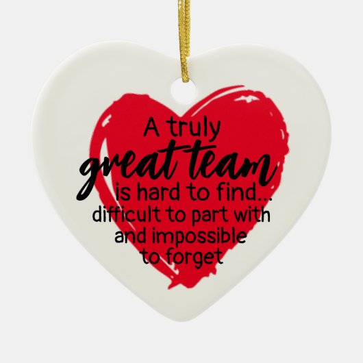 Team Gift Kerstmis Coworker Keramisch Ornament (Voorkant)