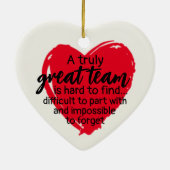 Team Gift Kerstmis Coworker Keramisch Ornament (Achterkant)