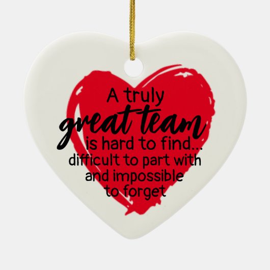 Team Gift Kerstmis Coworker Keramisch Ornament (Achterkant)